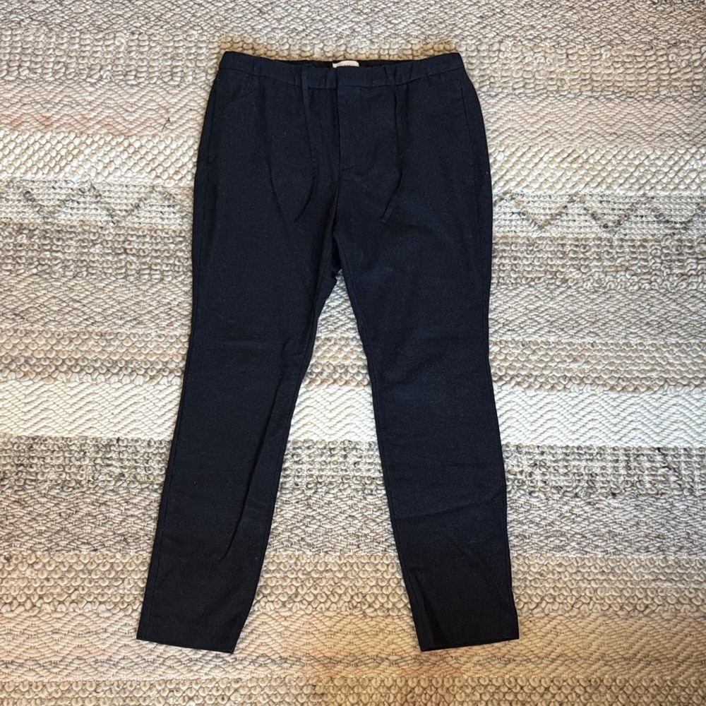 H&M Men's Charcoal Grey Elastic Waist Drawstring Jogger Pants